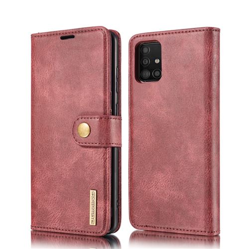 Etui en PU + TPU détachable 2 en 1 rouge pour votre Samsung Galaxy A51 5G SM-A516
