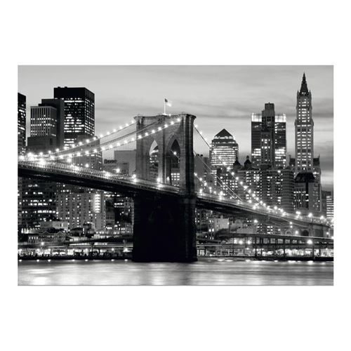 Papier Peint New York Brooklyn Bridge Noir & Blanc 360x254 cm