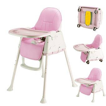 Chaise Haute Bebe Evolutive 3 En 1 Hauteur Reglable Rose Chaises Hautes Et Rehausseurs Achat Prix Fnac