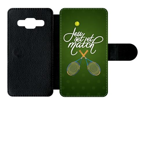Etui À Rabat Samsung Galaxy Core Prime G3608 Jeu Set Et Match De Tennis
