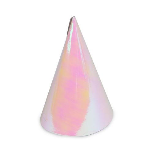 Amscan chapeaux de fête iridescents 15,5 cm papier 8 pièces
