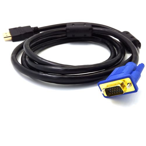 1,8 M Câble HDMI vers VGA HD 1080P avec câble adaptateur audio