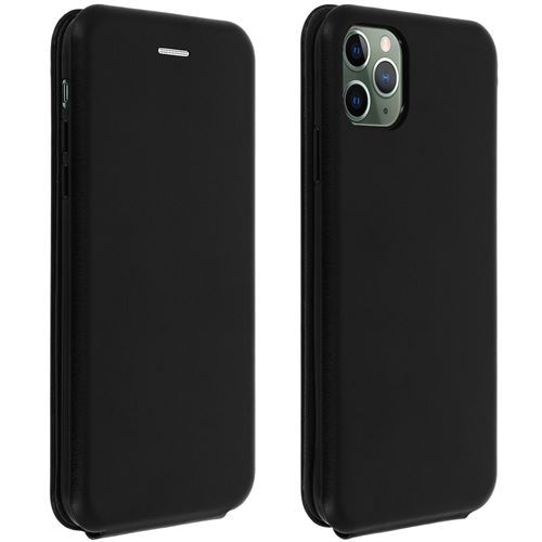 Housse pour iPhone 11 Pro Max avec Clapet vertical Porte-carte Noir