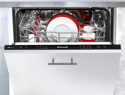 Brandt VH1704J - Lave-vaisselle - intégrable - largeur : 60 cm - profondeur : 55 cm - hauteur : 81.5 cm - noir