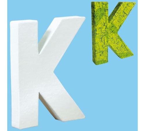 Lettre en carton mini 12 cm K