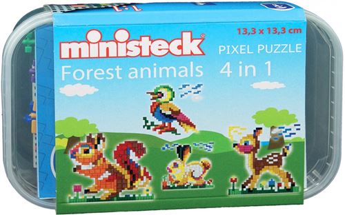 Ministeck boîte à animaux de la forêt 4-en-1 500-pièce
