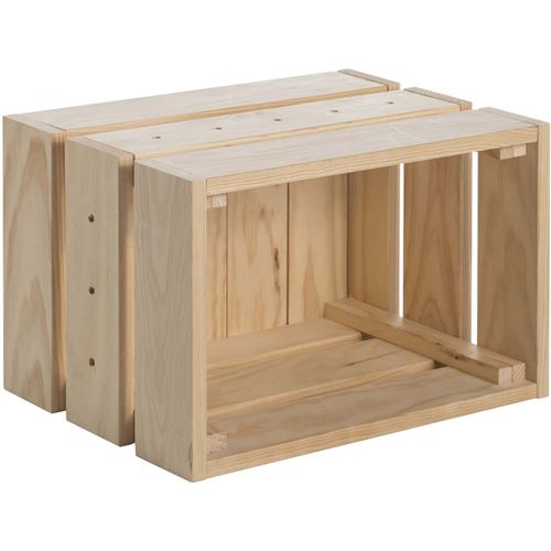 Astigarraga - Caisse en pin massif modulable Home box Moyenne