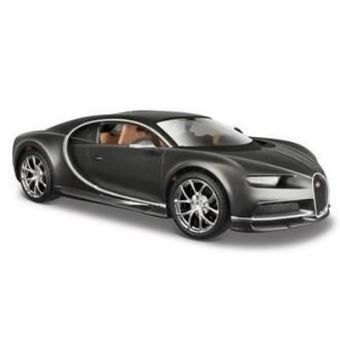 Cette Bugatti Chiron (2016) Diecast Model Car est Metallic grise et features des roues qui fonctionnent et also opencouleurg - 1
