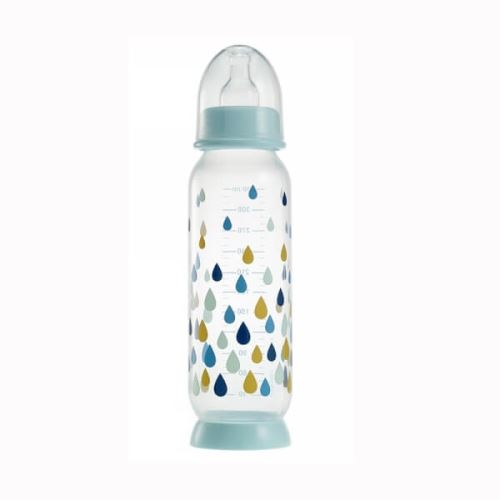 Béaba biberon demi-lune rainbow blue 330 ml