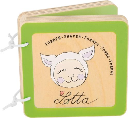 Livre en bois pour bébé Lotta (formes) - 10861