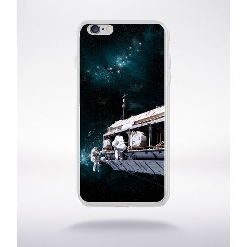 Coque Astronautique Space Compatible Iphone 6 Plus Transparent