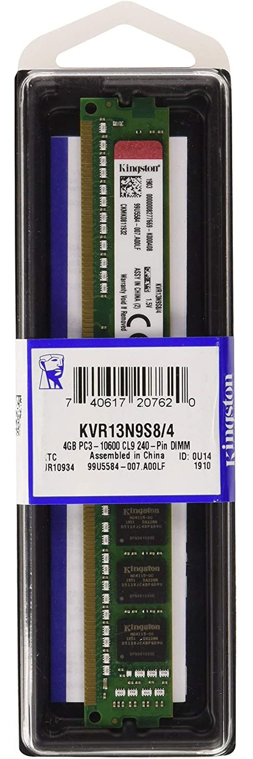 Kingston KVR13N9S8/4 Go DIMM Value Mémoire RAM 4Go 1333MHz