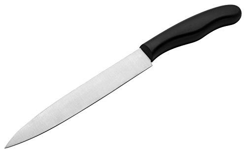 Fackelmann 43811 nirosta fit couteau à filet acier inoxydable pp noir argent 31 x 5 x 2 cm