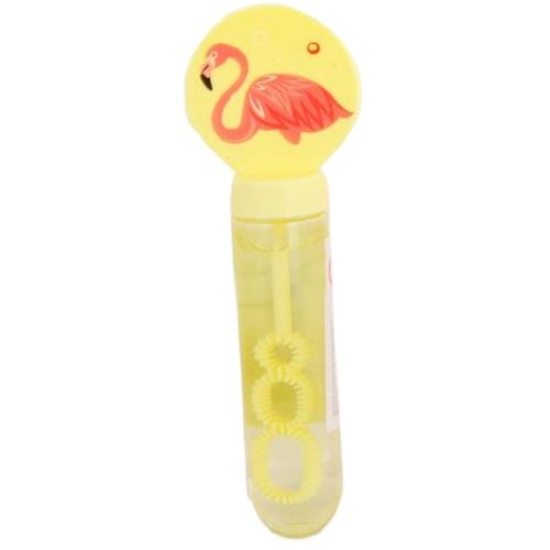 Jonotoys vessie à bulles Flamants filles 13 cm jaune