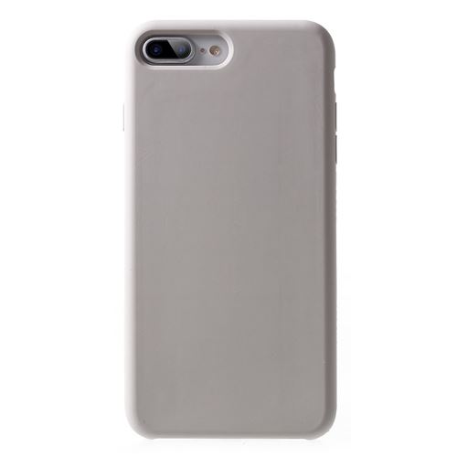 Coque en silicone solide beige pour votre Apple iPhone 8 Plus/7 Plus 5.5 inch