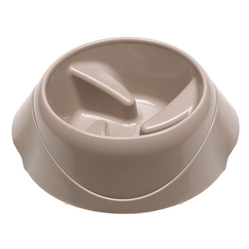 Écuelle anti-glouton pour petits chiens en plastique Magnus Slow Large, 1,5 litre, plastique anti-dérapant