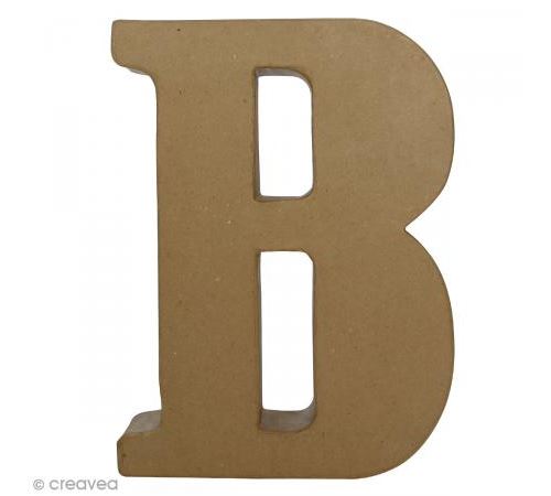 Lettre fantaisie B - 22 x 30 cm