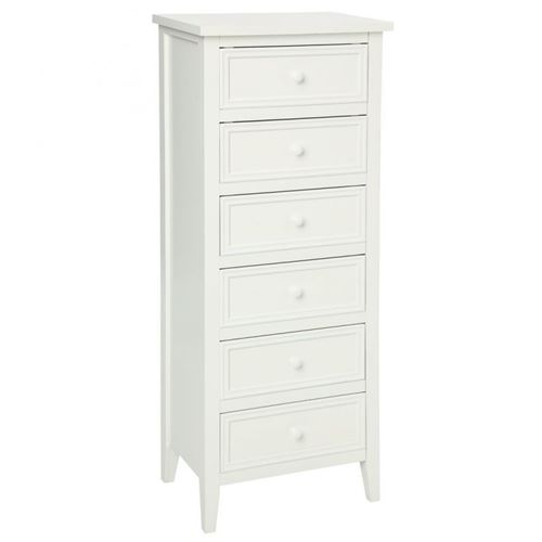 Chiffonnier 6 tiroirs Charme Blanc Atmosphera