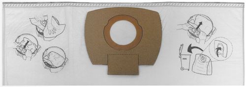 Sac Filtre Tissu Aspirateur Vc2010L / Vc2512L De 5 Pièces - Makita - P-72899