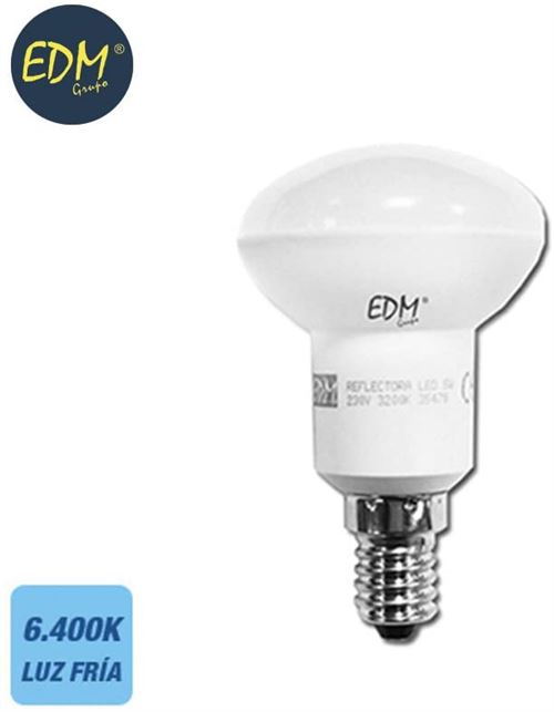 Ampoule de réflecteur R50 LED SMD 5w 6400K E14 350 lumens de lumière froide EDM 35483