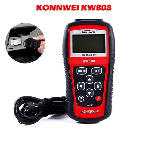 Konnwei KW808 voiture Code défaut OBD2 EOBD Scanner de diagnostic MIL Réinitialiser Lecteur USA_onaeatza55