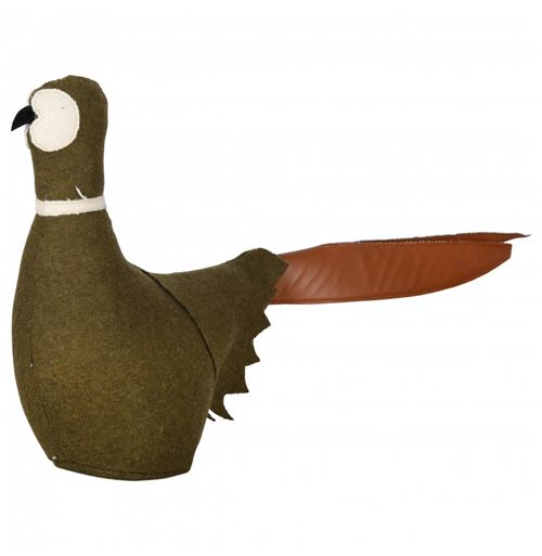 Cale-porte en feutre - Oiseau - L 47,3 cm x l 10,8 cm x H 30,5 cm