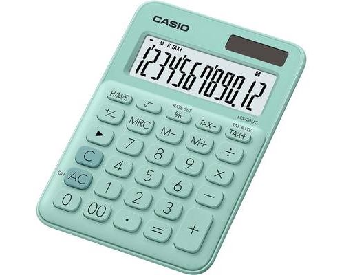 Casio MS 20UC GN Calculatrice de bureau Vert