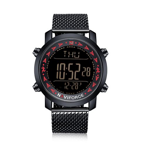 Montre à quartz NAVIFORCE Homme NF9130NR - Noir&Rouge(46mm)