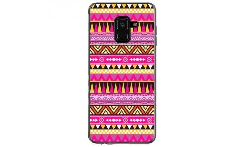 Coque souple pour Samsung Galaxy A8 2018 avec impression Motifs aztèque
