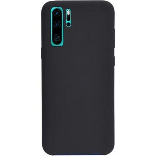 Bigben Connected - Achterzijde behuizing voor mobiele telefoon - silicone - zwart - voor Huawei P30 Pro