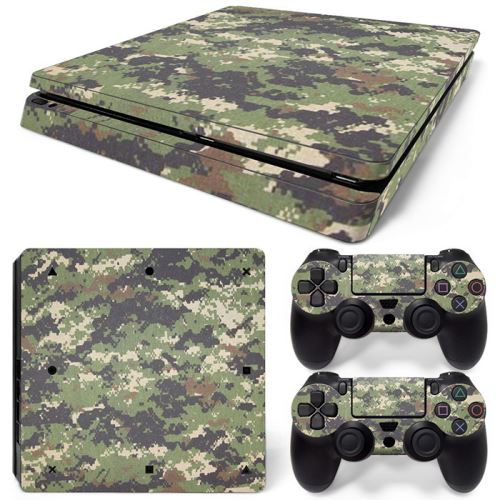 Autocollant Stickers Skin de Protection pour Console et Manette Sony Playstation PS4 Slim #21