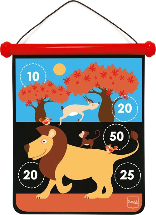 Scratch dardspel magnétique Safari 40 cm