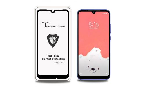 Verre protecteur écran 3D intégral Redmi 7 noir