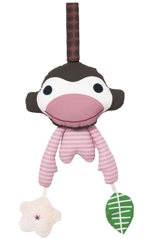 Jeu d'éveil Asger singe rose