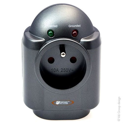 INFOSEC Prise S1 LAN parafoudre et surtension RJ45 1 prise