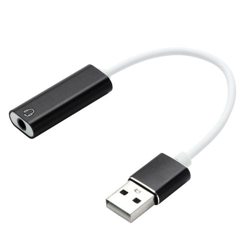 Audio USB externe carte son à 3.5mm Adaptateur Jack haut-parleur stéréo  pour PC PS3 - Adaptateur et convertisseur - Achat & prix