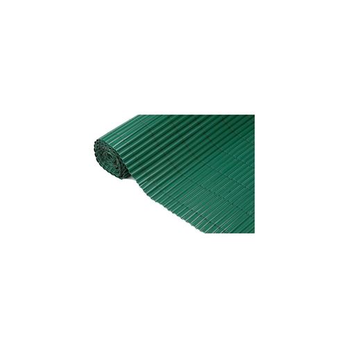 NATURE Canisse simple face PVC - 1000 g/m² - Set de fixation - Vert - 1 x 3 m