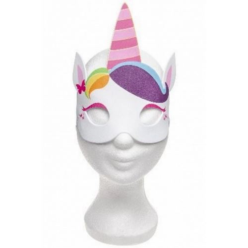 1 masque licorne mousse fete d enfant deguisement carnaval anniversaire