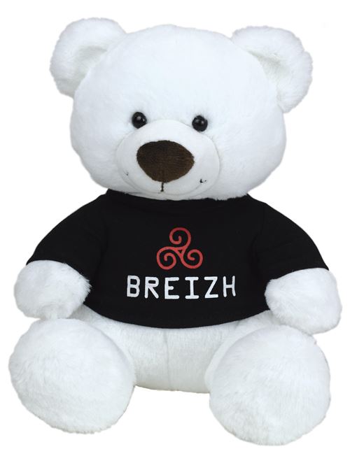 Peluche ours t shirt breizh 22cm
