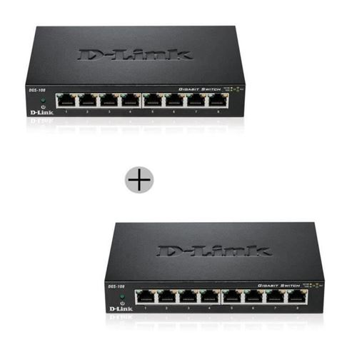 D-Link DGS 108 - commutateur - 8 ports - non géré