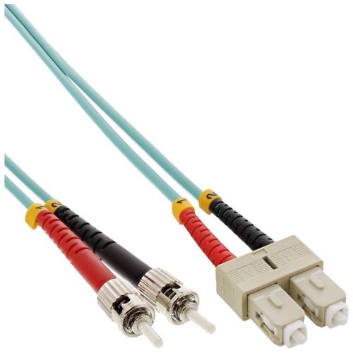Câble duplex optique en fibre InLine® SC / ST 50 / 125µm OM3 7.5m