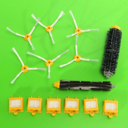 14Pcs Kit Brosse Latéral Filtre Nettoyage Pr iRobot Roomba 700 760 770 780 Serie