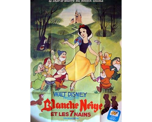 Blanche Neige et les 7 Nains AFFICHE CINEMA ORIGINALE