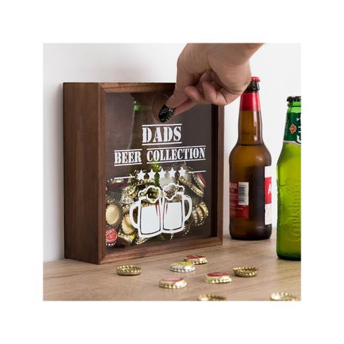 Boîte décorative pour bouchons Beer Collection