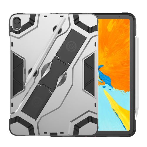 Générique Argent Coque En Tpu Armure Hybride Avec Béquille Pour Votre Apple Ipad Pro 11 Pouces (2018) - Image 1
