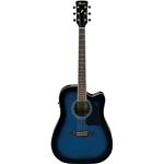 Ibanez PF15ECE-TBS Transparent Blue Sunburst Performance Folk électro