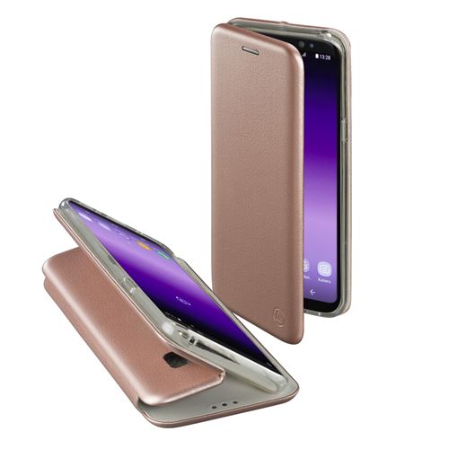 Hama Étui Portefeuille Curve Pour Samsung Galaxy S8, Or Rose