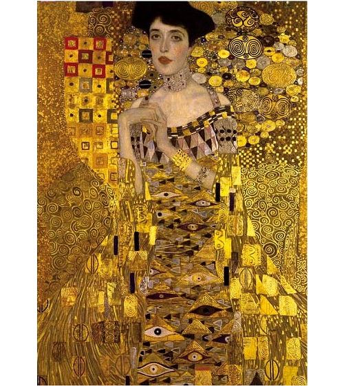 Puzzle 1000 Pièces : Klimt Gustav - Adele Bloch-Bauer I (détail), DToys