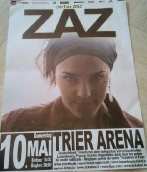 ZAZ - 29x42 cm - AFFICHE / POSTER