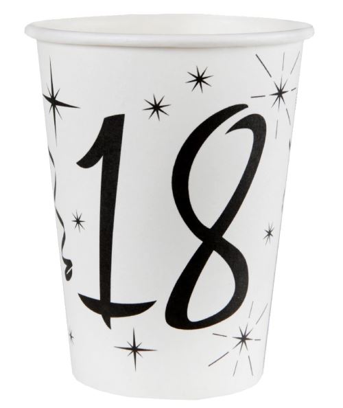 10 Gobelets en carton âge 18 ans